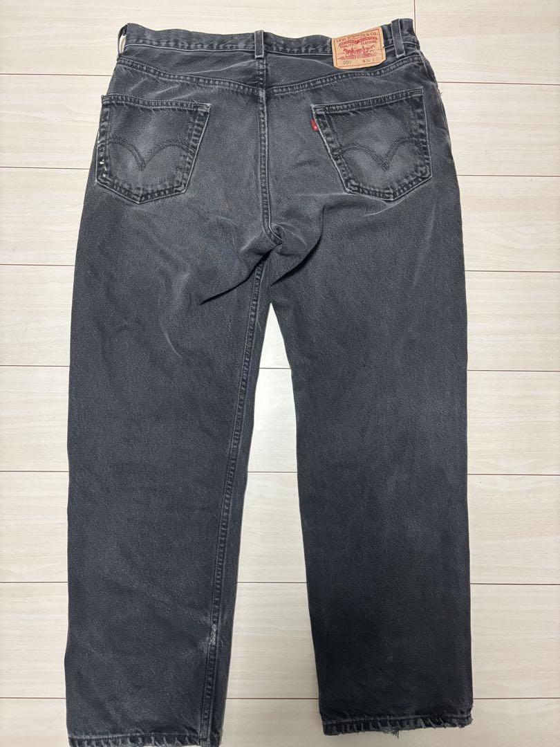 00s USA Levi ブラックデニム リーバイス 550 W36 L30