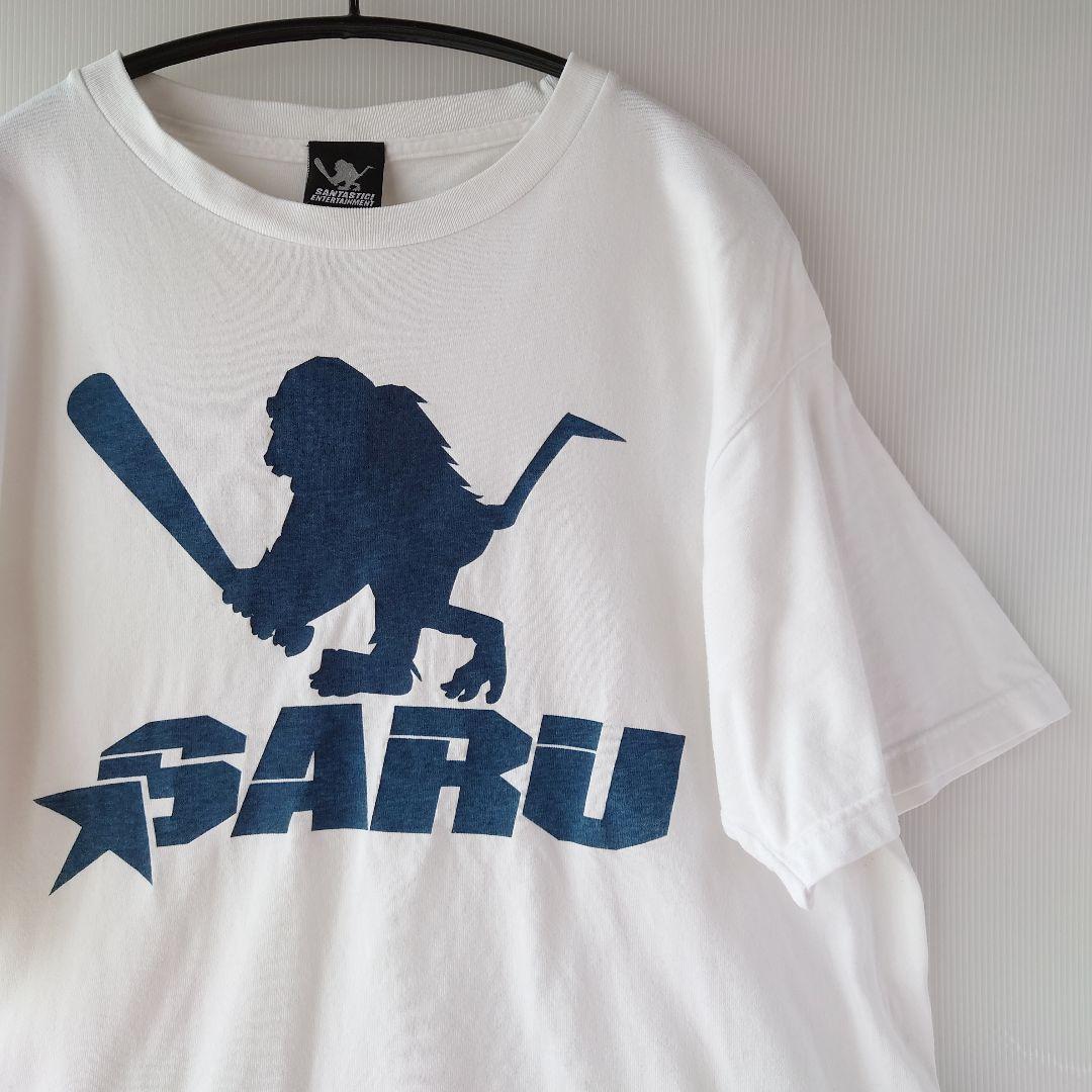 SANTASTIC!】SARU/white ×navy logo【XL】 - メルカリ