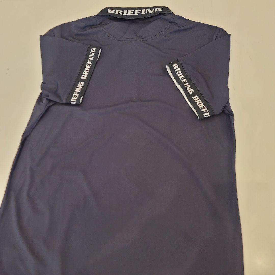 新品 BRIEFING LOGO BACK RIB POLO ブラック M 画像5