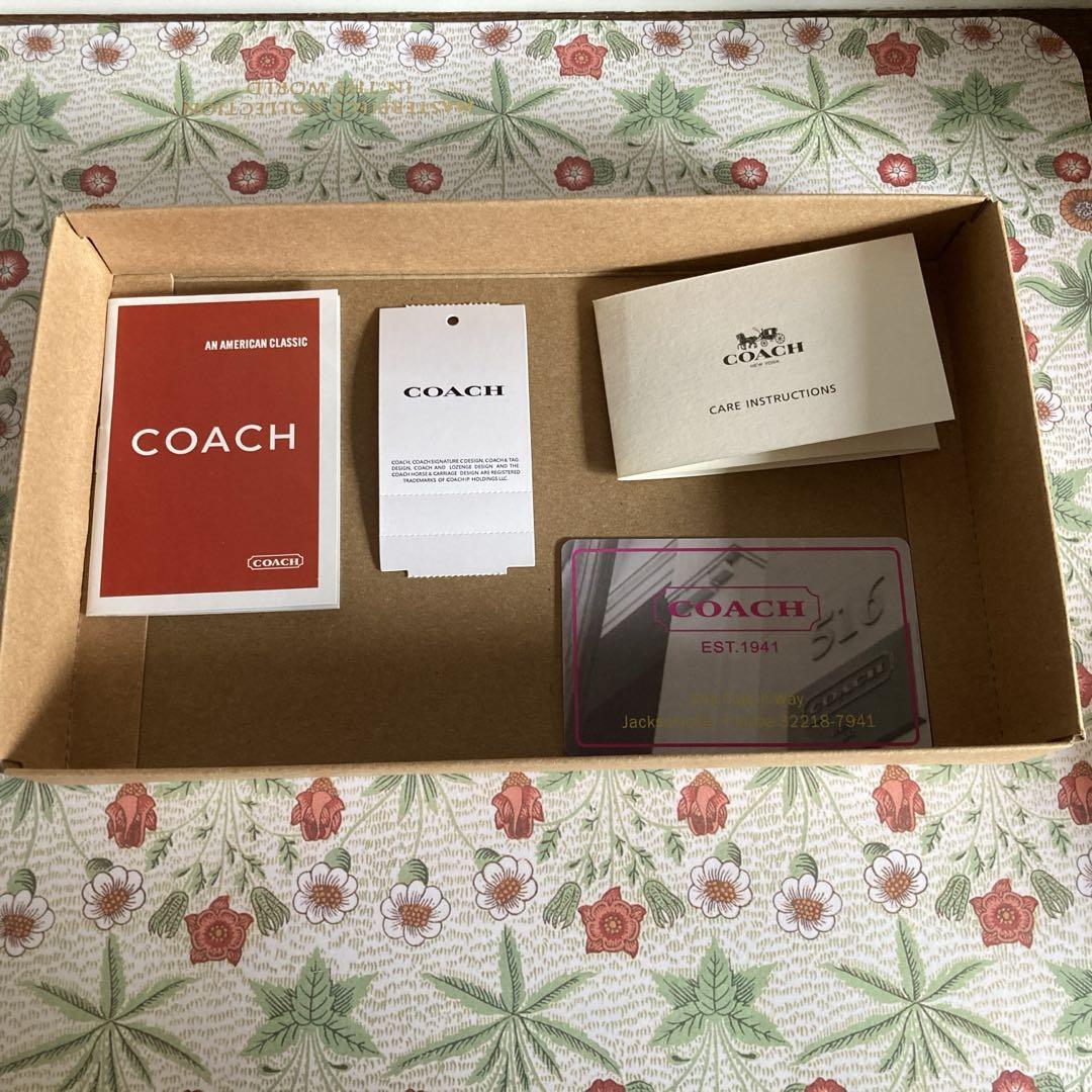 COACH グリーン パターン 長財布