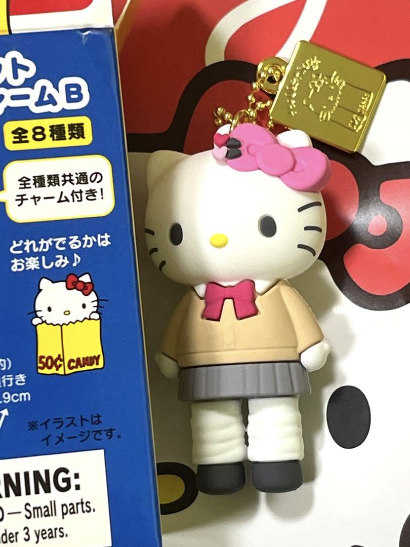 【レア】1999年　制服ハローキティ　チャーム(フック無し) ハローキティ展限定 シークレットマスコットチャームB 制服