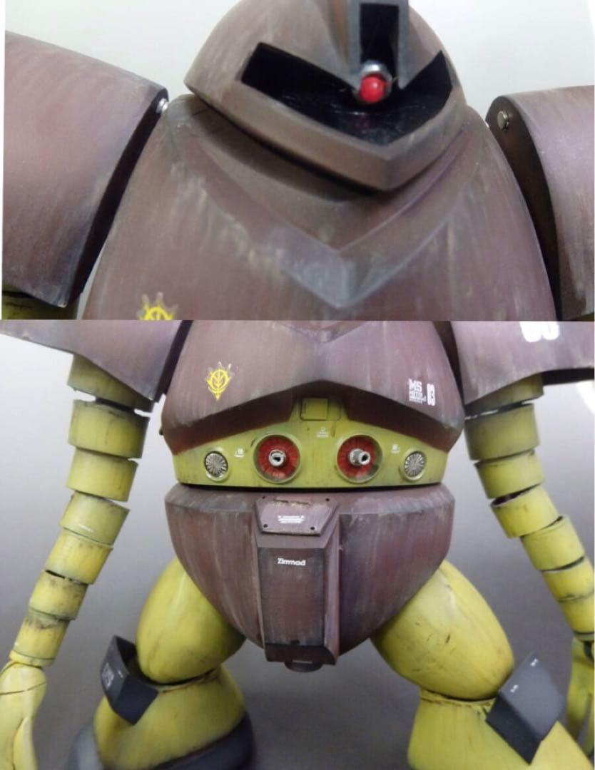 旧キット 1/100 ゴック 改修 塗装済 完成品 箱絵風 オリジナル ジオラマ