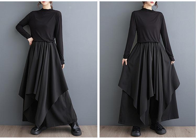大きいサイズ レディース パンツ　春 秋冬 新品 スカート風　ワイドパンツ