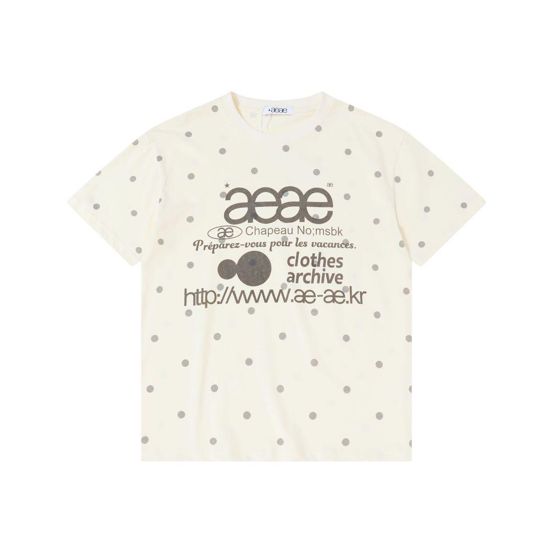 AEAE WEB LOGO DOT CROP T-SHIRTS