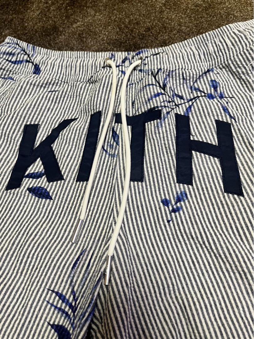 ファッションデザイナー KITH フローラル シアサッカー ハードウェイショートパンツ パンツ パンツ