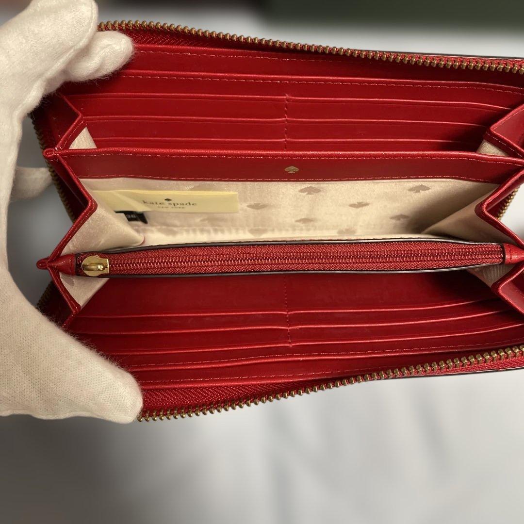 ケイトスペード kate spade 長財布 赤 百貨店購入 箱付き 正規品 ケイトスペード kate spade 長財布 赤 百貨店購入 箱付き 正規品