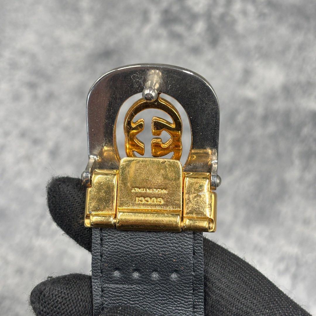 ✨️極美品✨️GUCCI グッチ ユニセックス ベルト 黒 ブランドロゴ