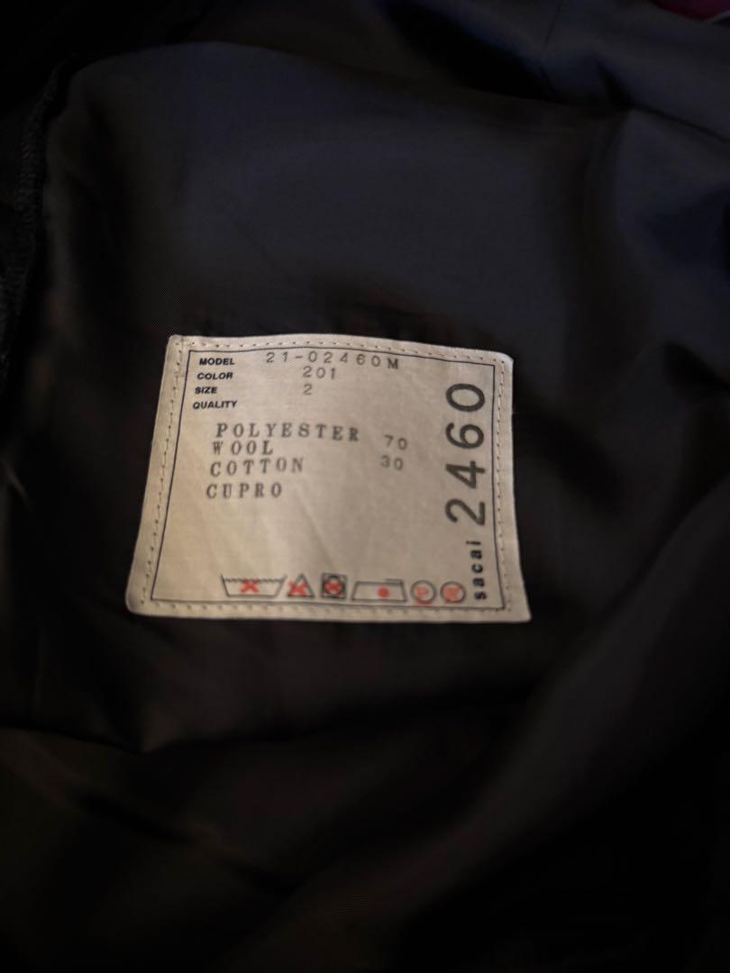 sacai 21ss suiting pants ネイビー サイズ2
