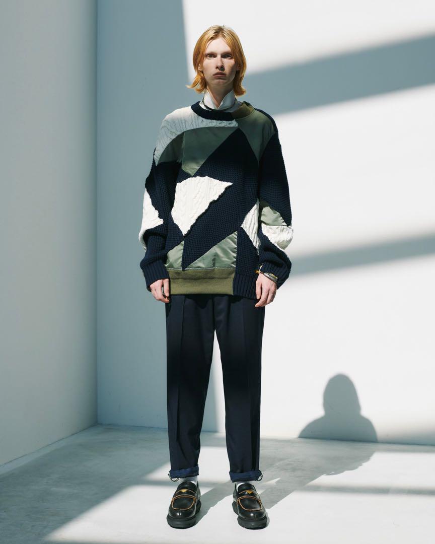 sacai 21ss suiting pants ネイビー サイズ2
