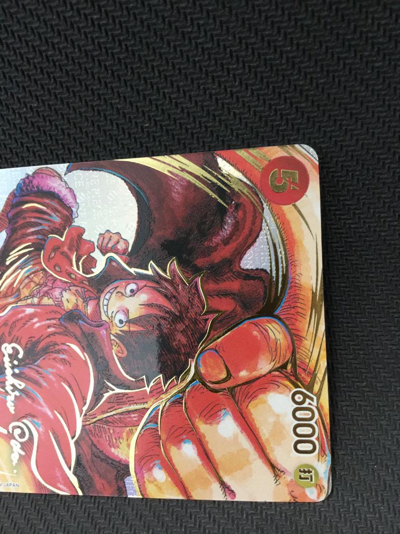 ワンピースカード モンキー・D・ルフィ 尾田栄一郎サイン入り
