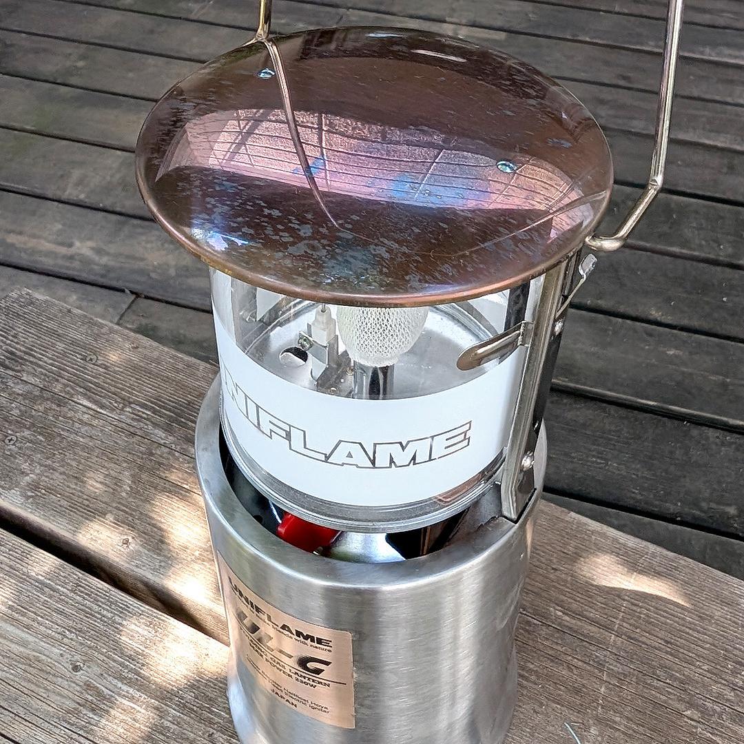 送料込【ユニフレーム】廃盤レア・メタルモデル ガスランタン UL-G 230W 送料込【ユニフレーム】廃盤レア・メタルモデル ガスランタン UL