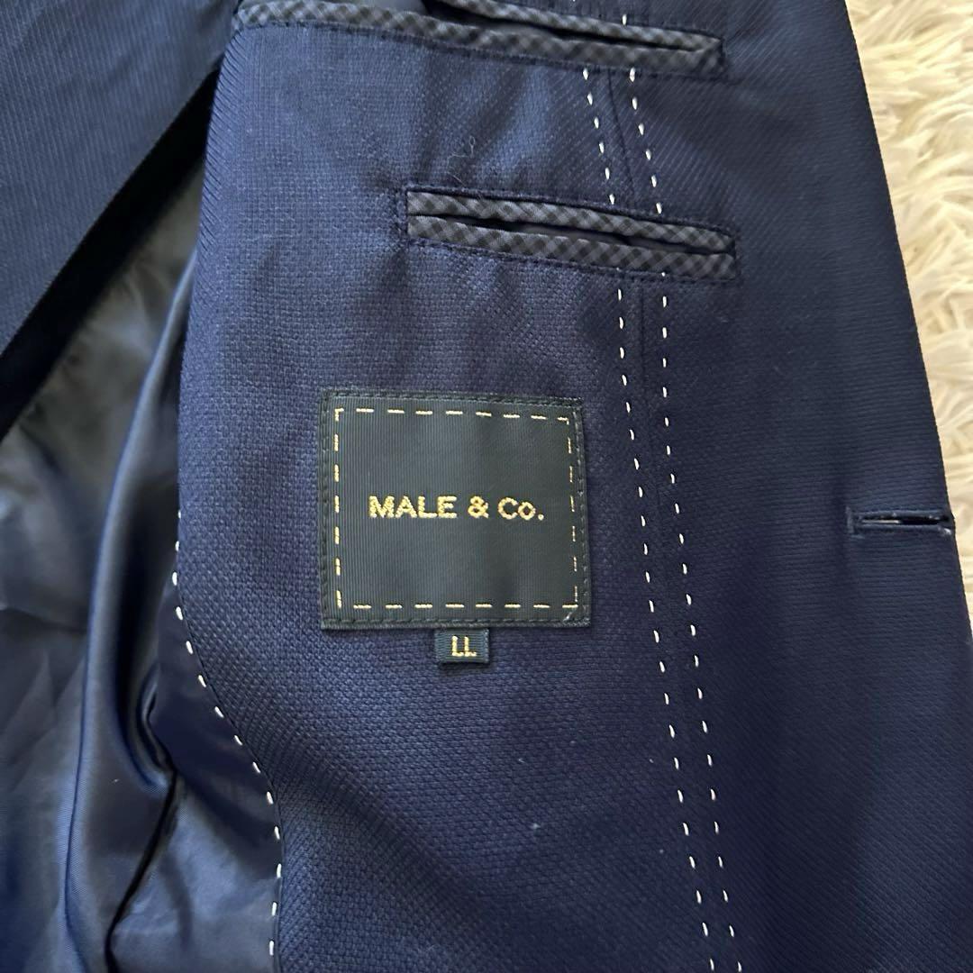 MALE & Co ネイビー【LL】【美品】【ウール100%】メンズジャケット