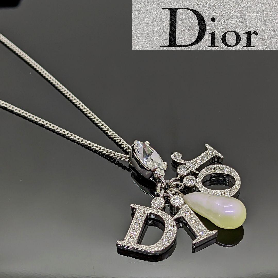 Dior パール ネックレス  Christian Dior ラインストーン