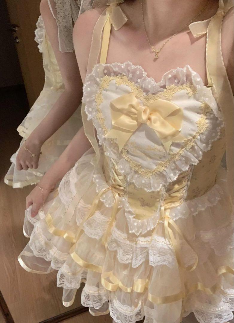 ロリータドレスお嬢様 めめしい かわいい メイド衣装 可愛いドレス 仮装　ピンク