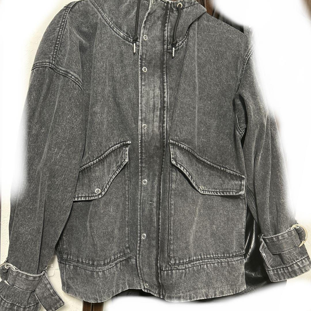 ミリタリーデザイン マウンテンパーカー ブラック系1 S clel クレイル CLEL】Military Design Mountain Parka/ミリタリーデザイン
