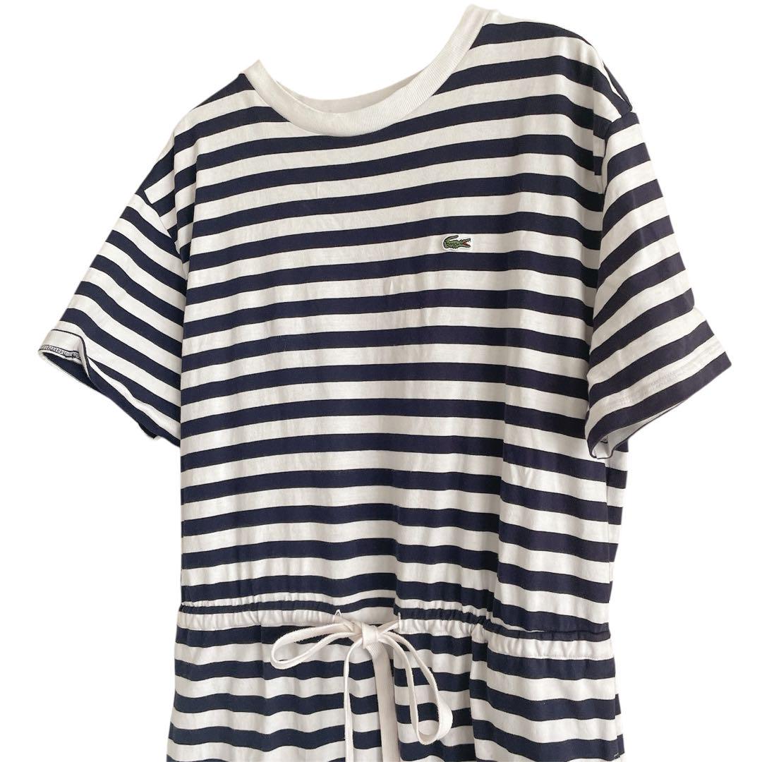 【LACOSTE】ロゴ 半袖Tシャツ コットンジャージー ネイビー ラコステ LACOSTE Tシャツ 半袖 メンズ アウトラインクロック