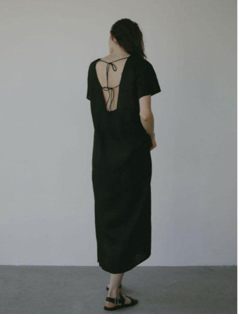 etre tokyo バックリボンリネンワンピース