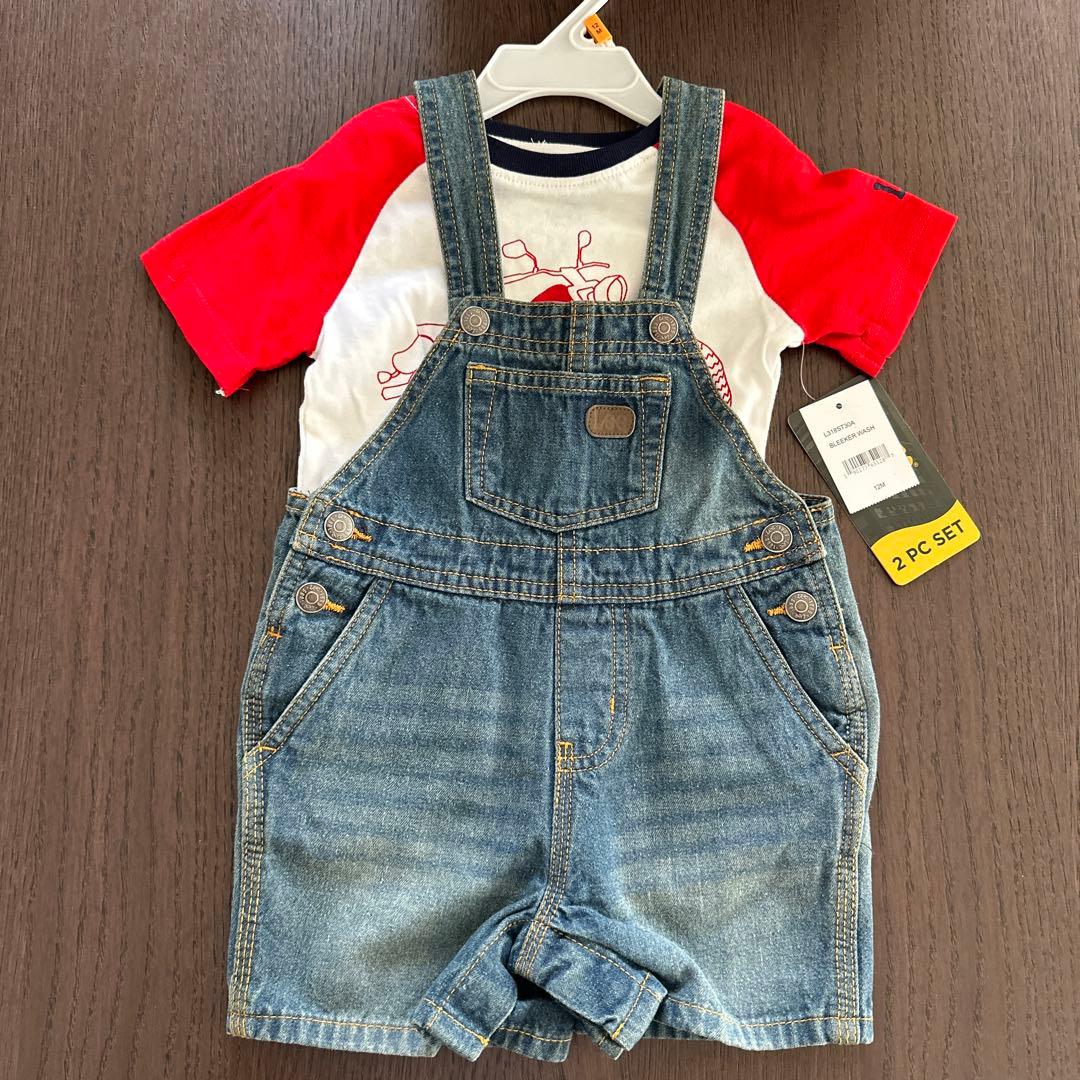 【新品】Lee デニム　オーバーオール　T バイク　セット　12ヶ月