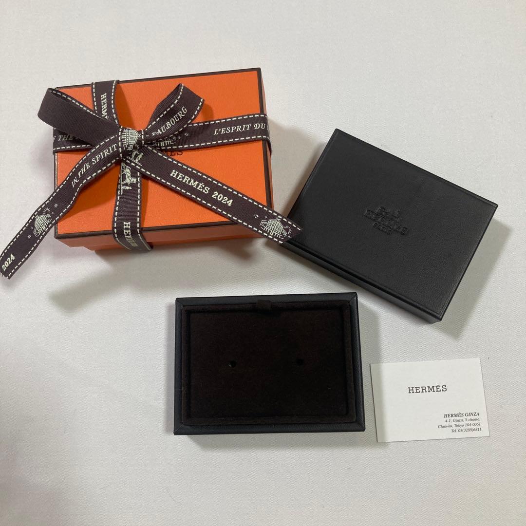 美品　エルメス　ピアスケース　空箱