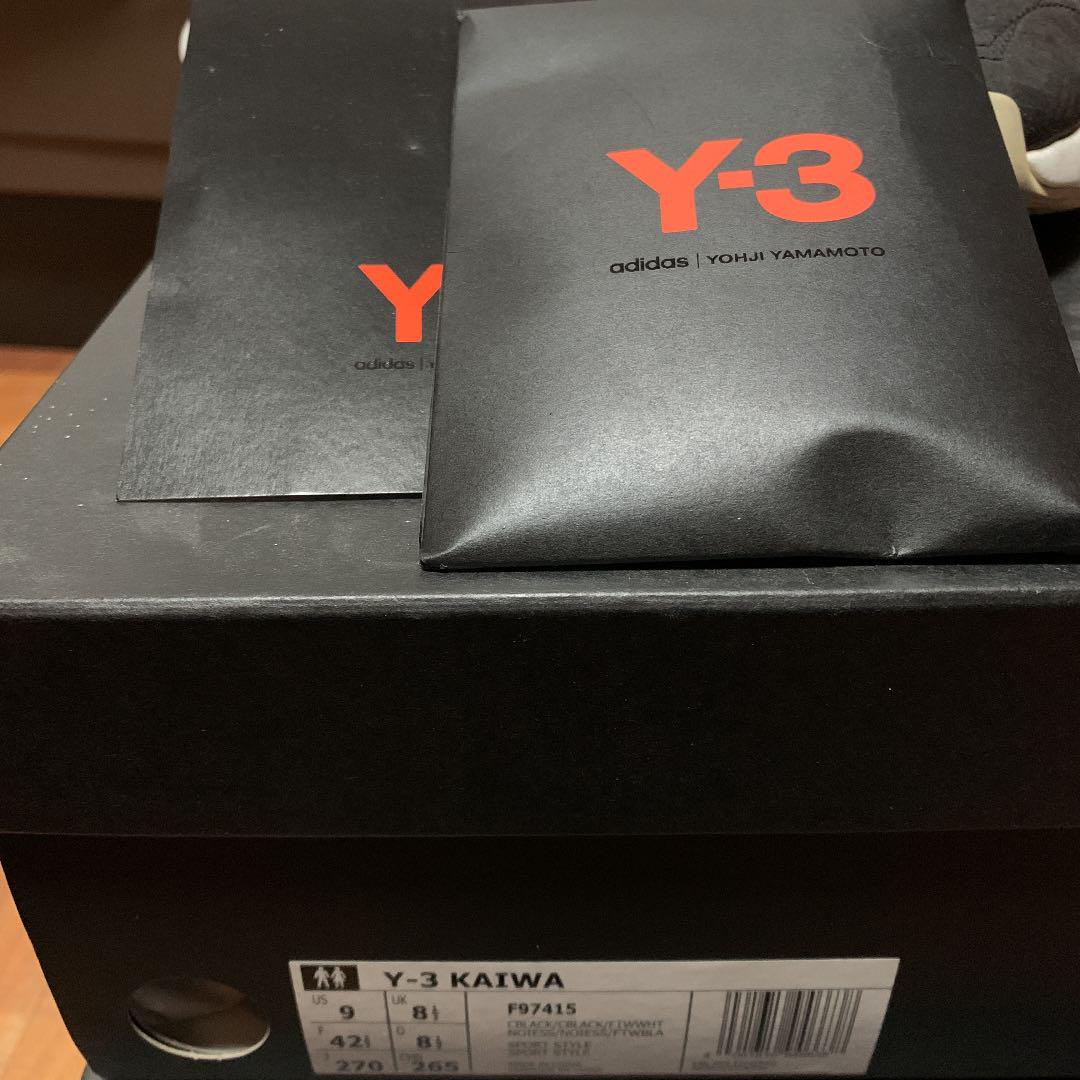 豊富な在庫 Y-3 kaiwa ブラック ホワイト 箱 変え紐付属 E1Jue-m15587973722 通販在庫