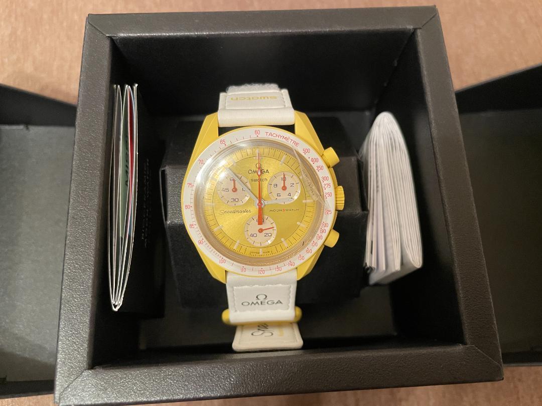 新品未使用 MoonSwatch ゴールド(イエロー) OMEGA
