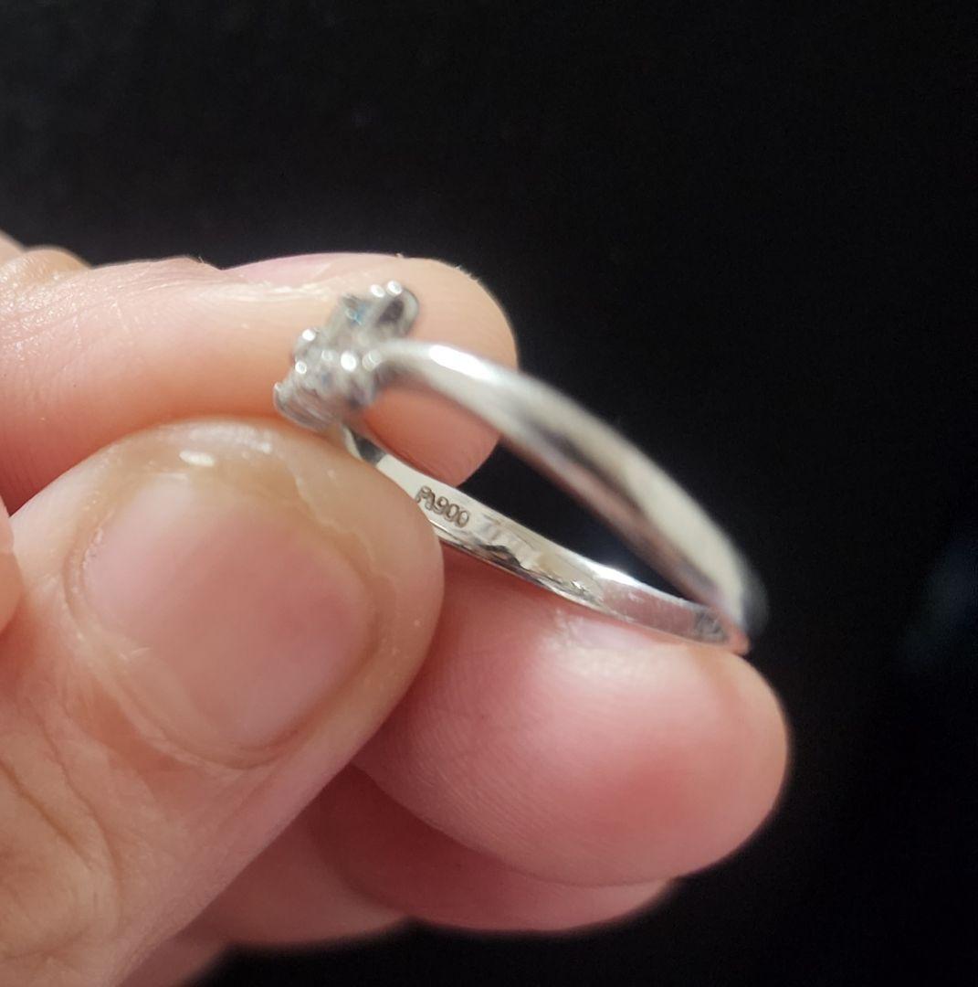 Pt900 ダイヤモンド フラワーモチーフ 12.5号 リング Pt900 ダイヤモンド フラワーモチーフ 12.5号 リング