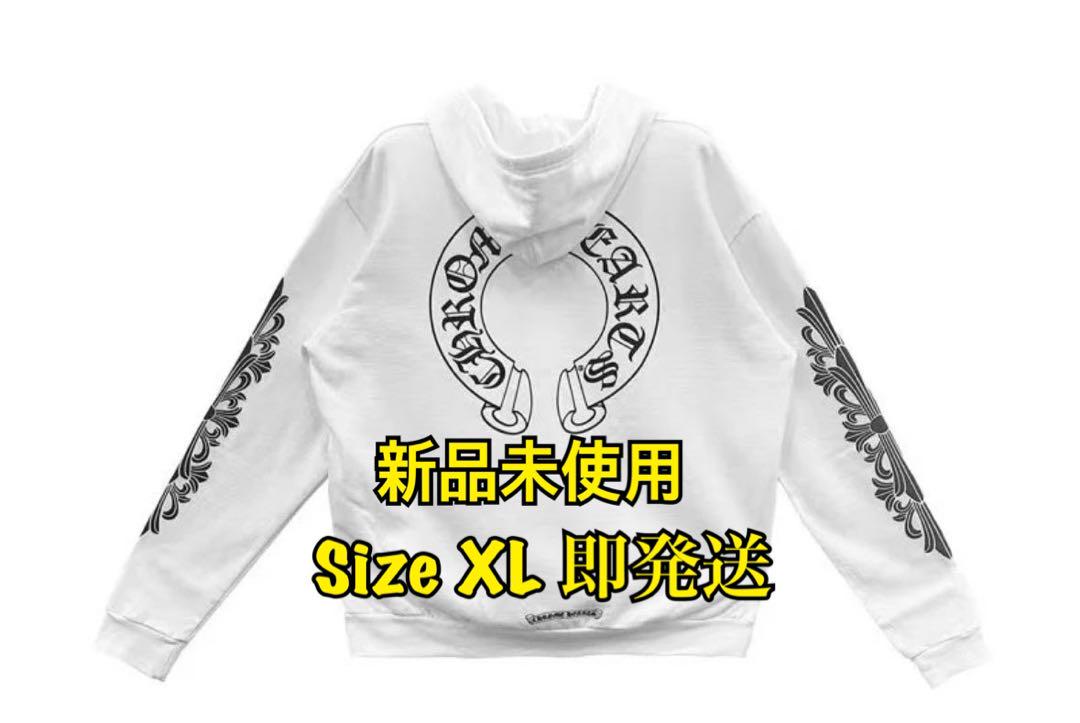 Chrome Hearts Horse Shoe Floral Hoodie 白
