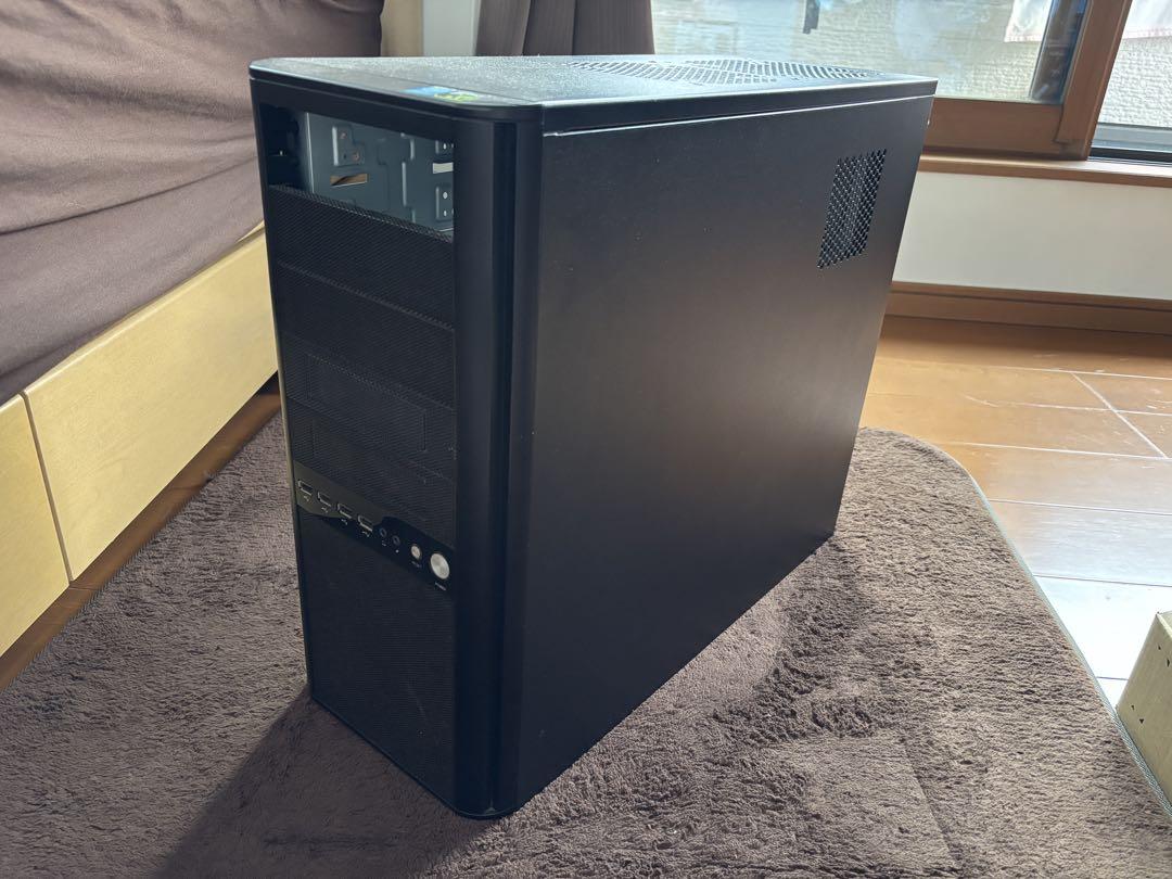デスクトップPC ブラック タワー型 マザーボード　とCPUのみ取付済