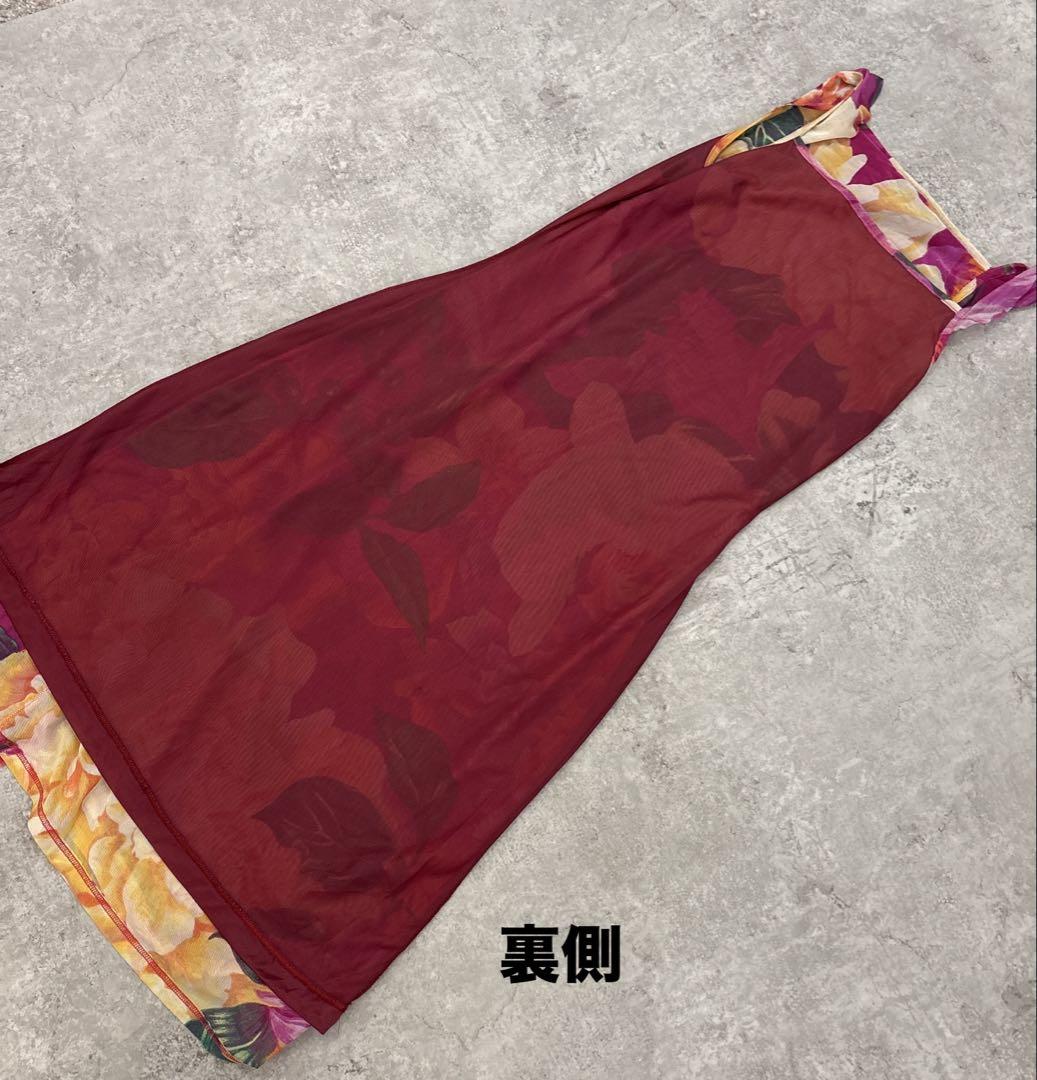 美品】KENZO jungle ケンゾー 総柄リゾートワンピースsize M