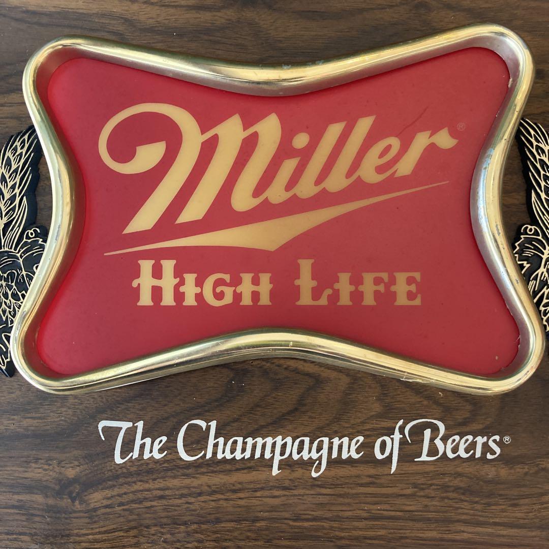 70年代 美品ビンテージMiller High Lifeブラケットライト サイン 70年代 美品ビンテージMiller High Lifeブラケットライト サイン