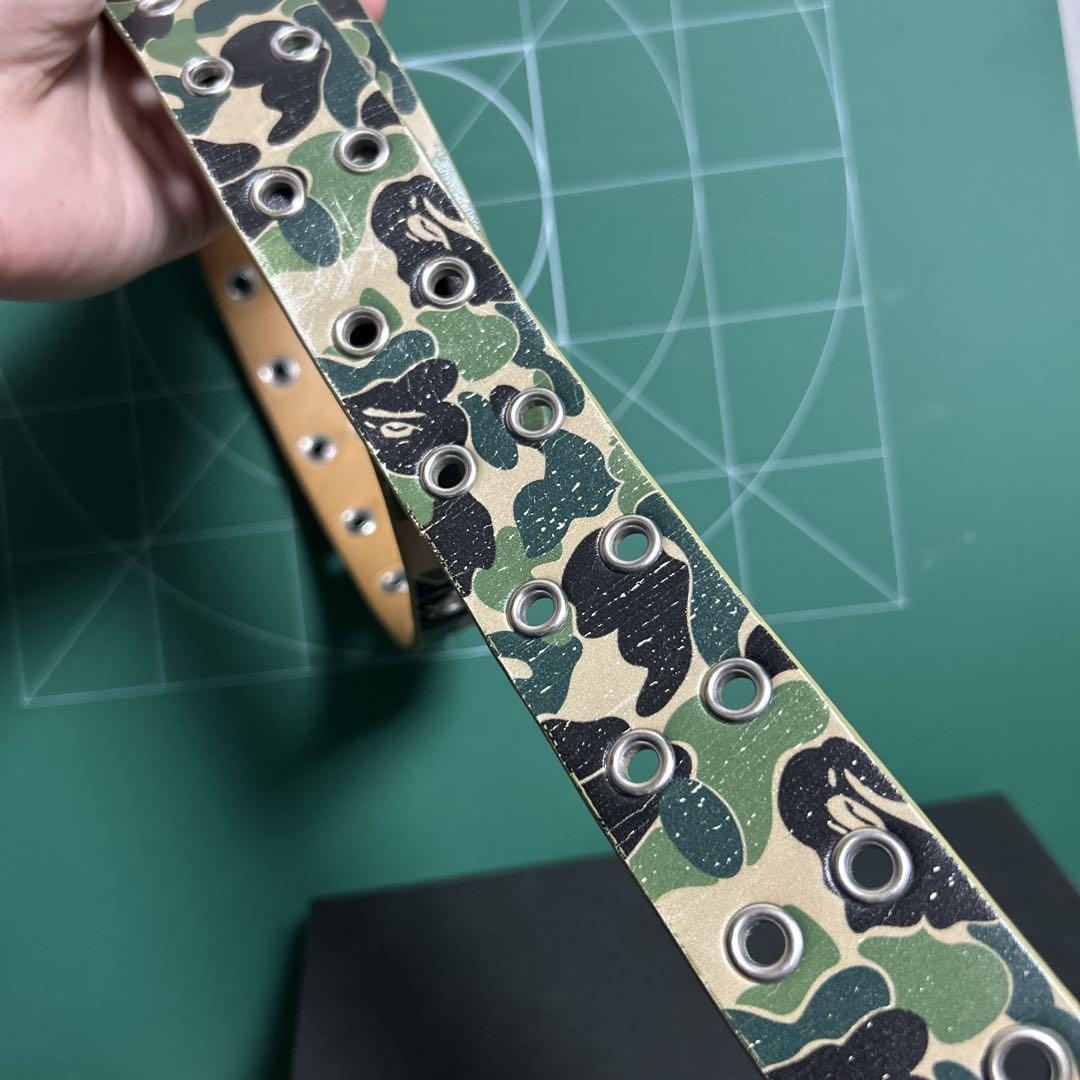 A BATHING APE BAPE グリーンカモ　ベルト