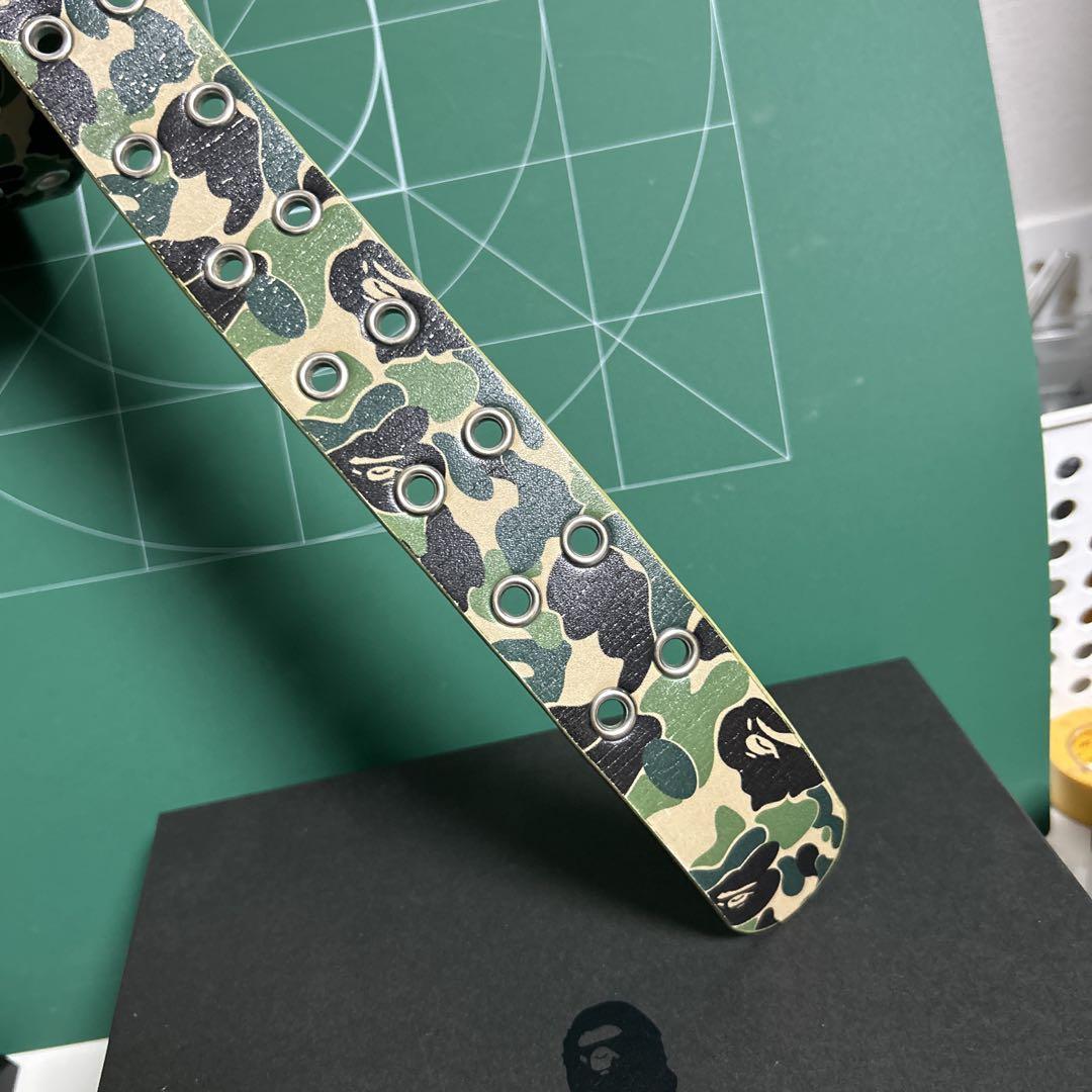 A BATHING APE BAPE グリーンカモ　ベルト