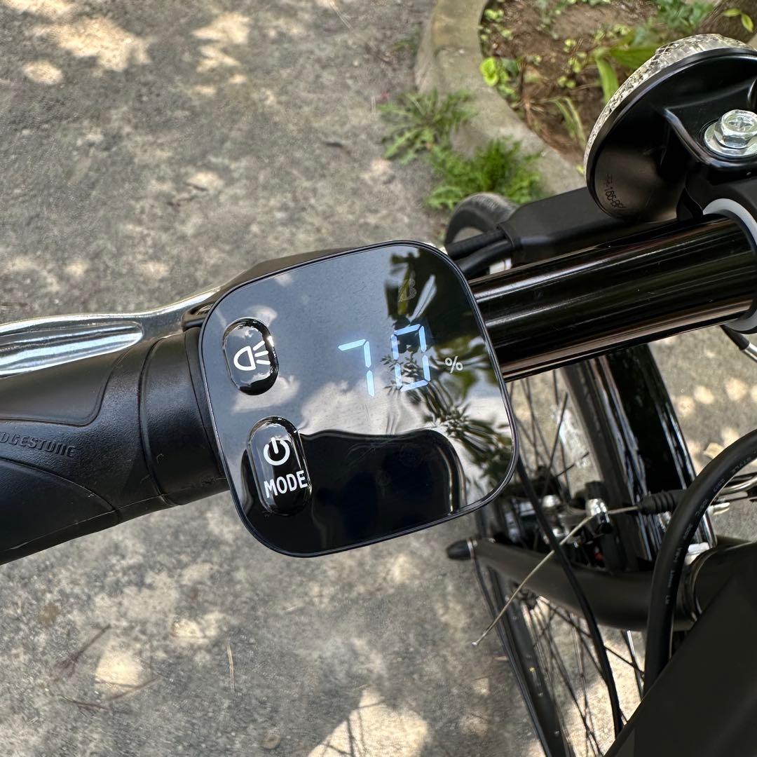 【美品】電動クロスバイク TB1e（ティービーワンe）リアキャリア付き