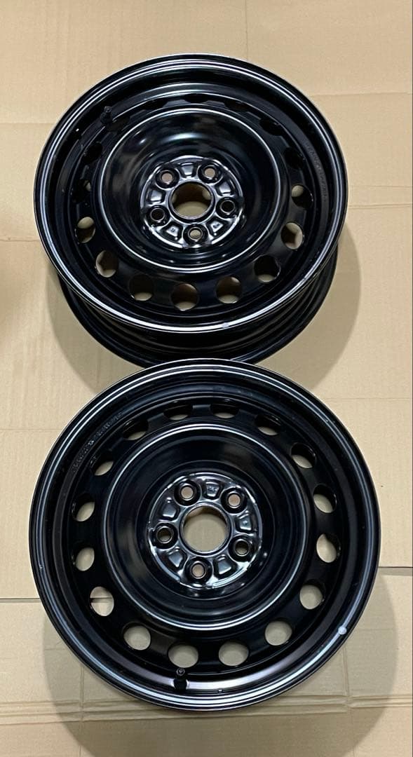 ①【送料込】170シエンタ 納車外し 鉄ホイール 2本 ①【送料込】170シエンタ 納車外し 鉄ホイール 2本