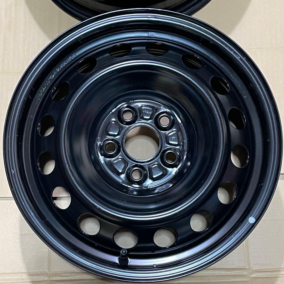 ①【送料込】170シエンタ 納車外し 鉄ホイール 2本 ①【送料込】170シエンタ 納車外し 鉄ホイール 2本