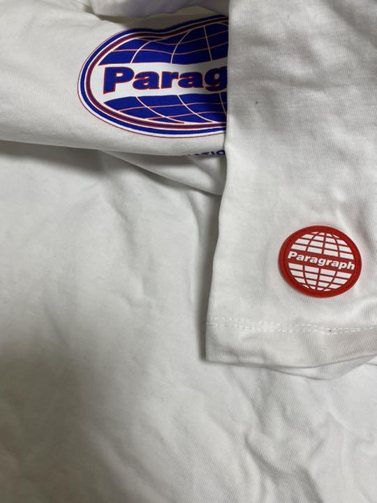パラグラフ 半袖 復刻 ファイヤー ロゴ Tシャツ ホワイト