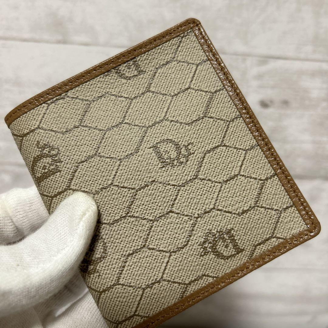 極美品 Christian Dior 二つ折り財布 ハニカム柄 - メルカリ