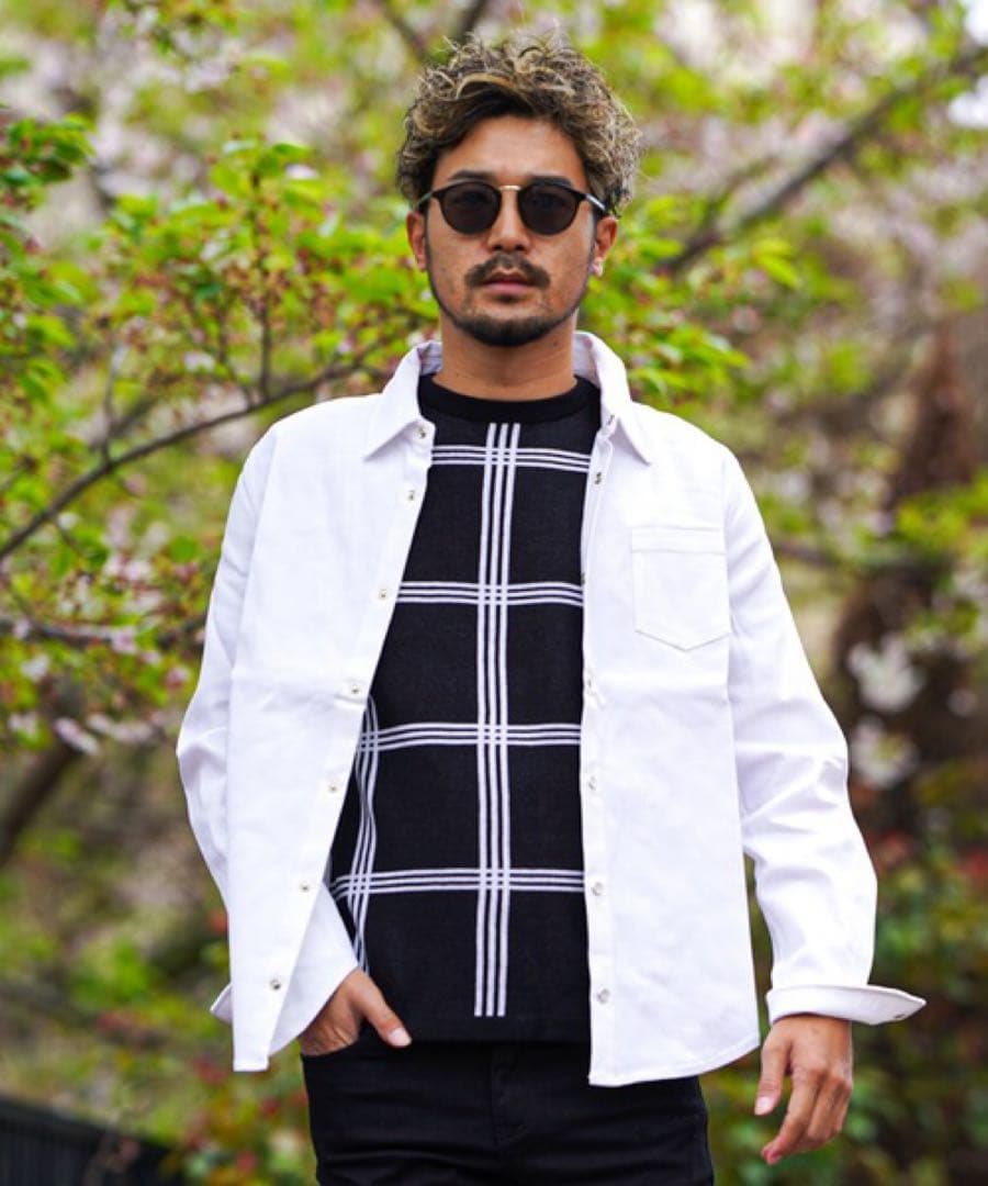 タグ付き アダムスジャグラー RTEG 白シャツ ホワイトシャツXL(LL)・adamsJUGGLER