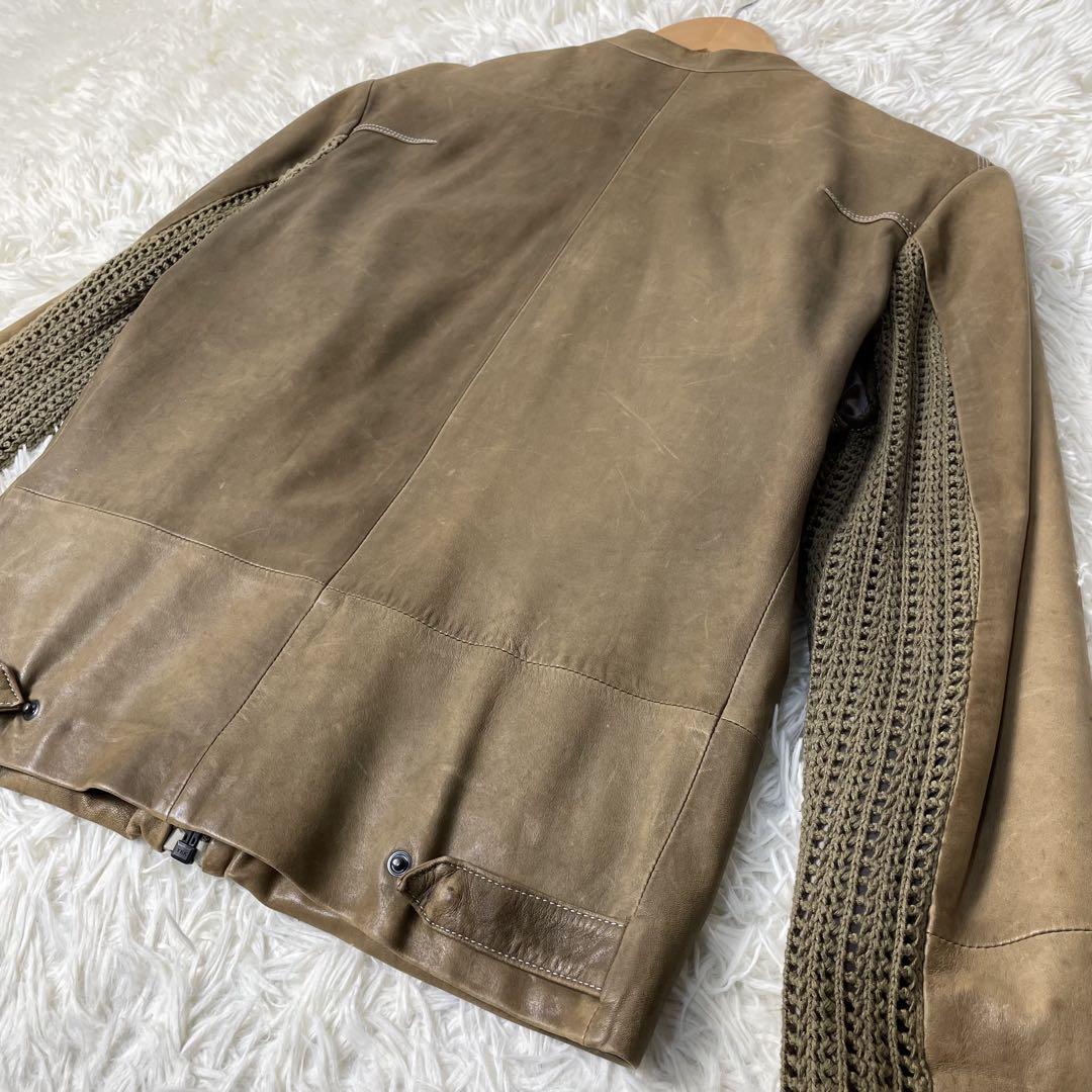 【専用】　　ディーゼル　レザージャケ　シングル　ヴィンテージ　キャメル　S