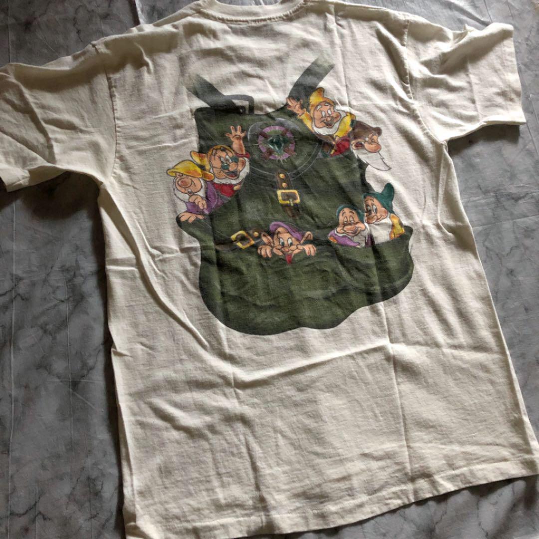 在庫日本製 90s RARE Disney seven dwarfs tee f7cu2-m15619395644 安いNEW