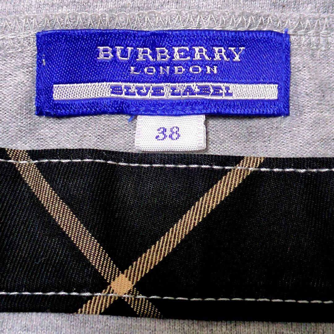 BURBERRY BLUE LABEL(38) ホルターネックキャミノバチェック 新作商品 BURBERRY BLUE ブラック ノバチェック LABEL