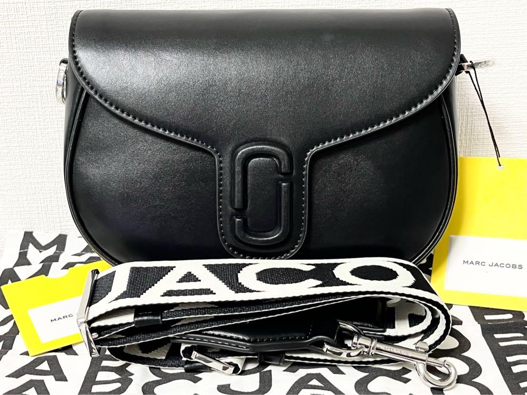 新品★マークジェイコブス ザ レザーカバードJマーク サドルバッグ ブラック