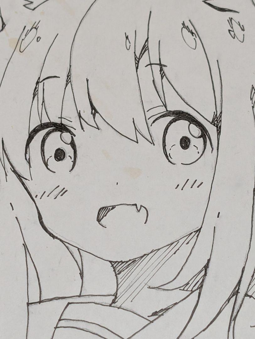 直筆色紙　オリジナル　たんたんめん　空飛ぶたんたんめん
