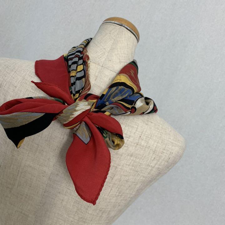 SS60 used france vintage アート スカーフ アクセサリー SS60 used france vintage アート スカーフ アクセサリー