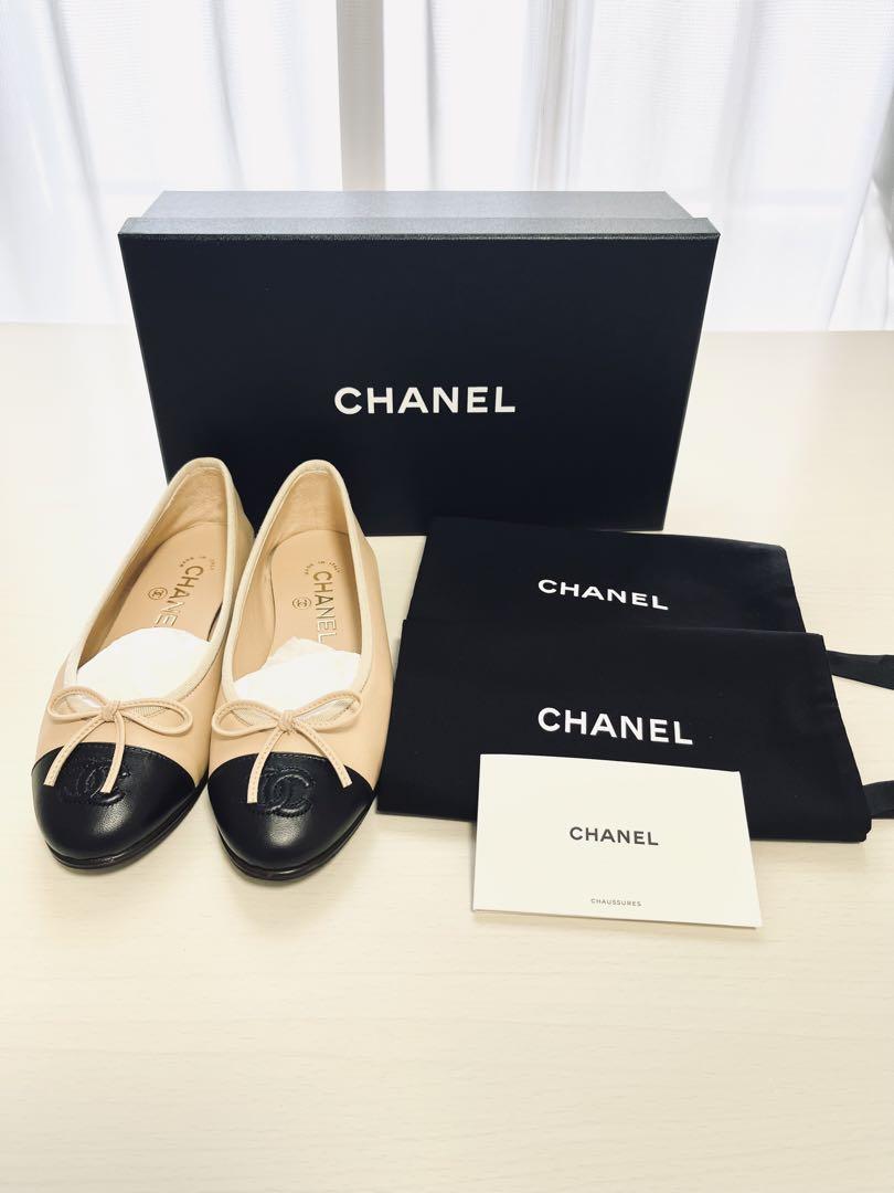 【美品】CHANEL シャネル バレリーナ 34.5 バレエシューズ