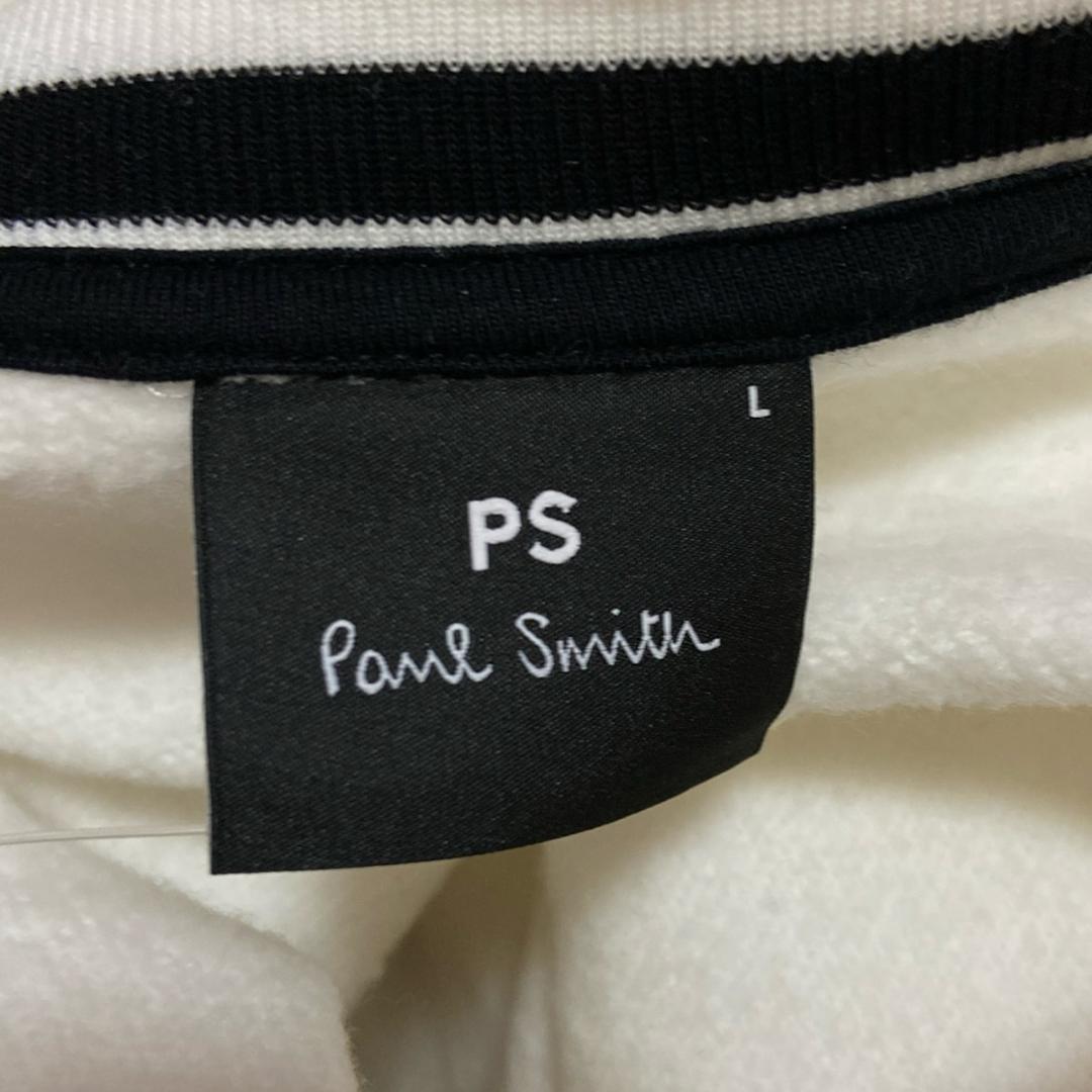 PaulSmith ポールスミス トレーナー サイズL メンズ 白×黒 長袖