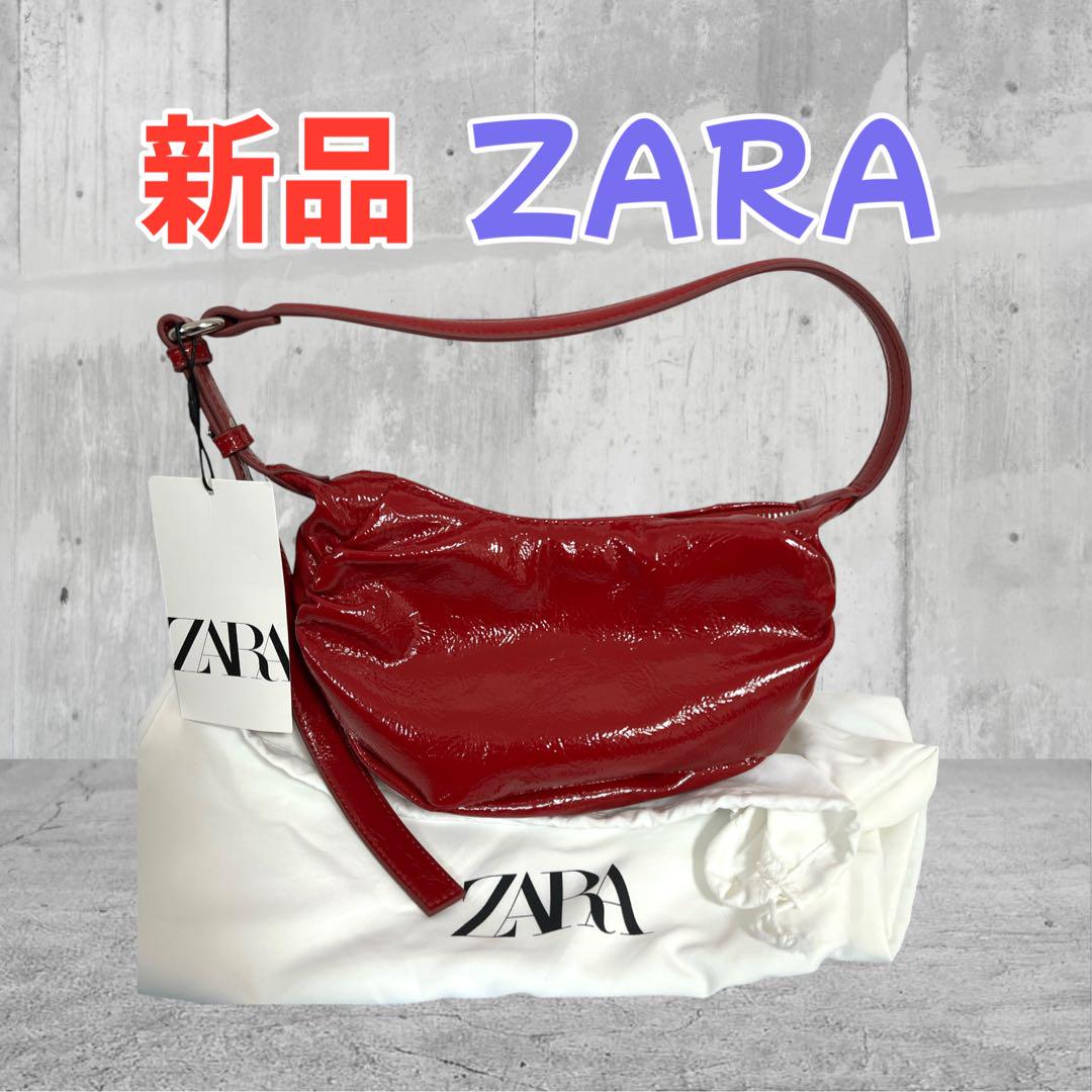 ZARA ギャザーショルダーバッグ 新品 ZARA ザラ ギャザーショルダーバッグ - メルカリ