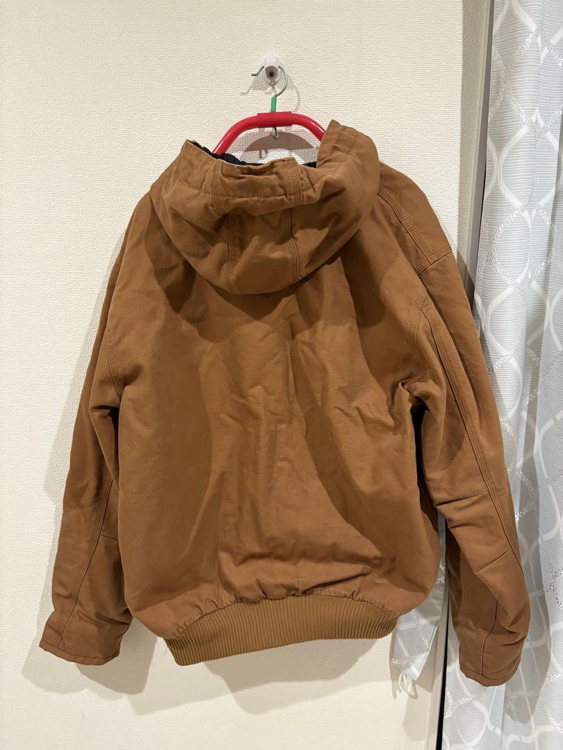 Carhartt フード付きブラウンジャケット Mサイズ　美品 Carhartt フード付きブラウンジャケット Mサイズ - メルカリ