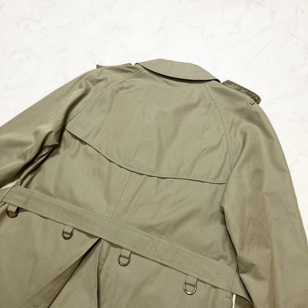 【美品 白タグ 玉虫色】 Burberrys バーバリー トレンチコート ベルト