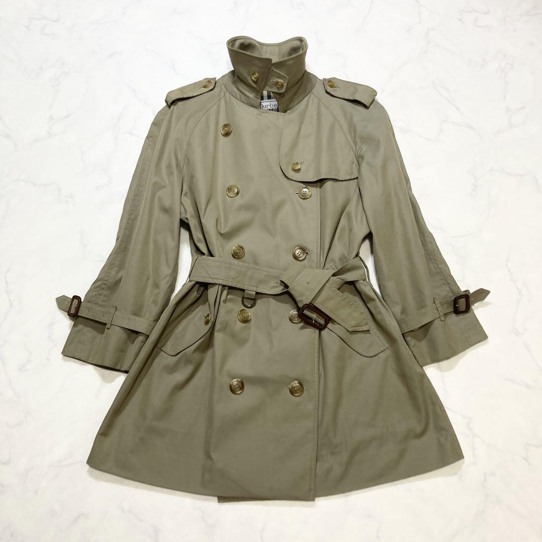 【美品 白タグ 玉虫色】 Burberrys バーバリー トレンチコート ベルト